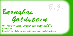 barnabas goldstein business card